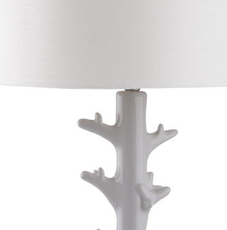 Safavieh Styx 29-Inch H Table Lamp White Mirror 