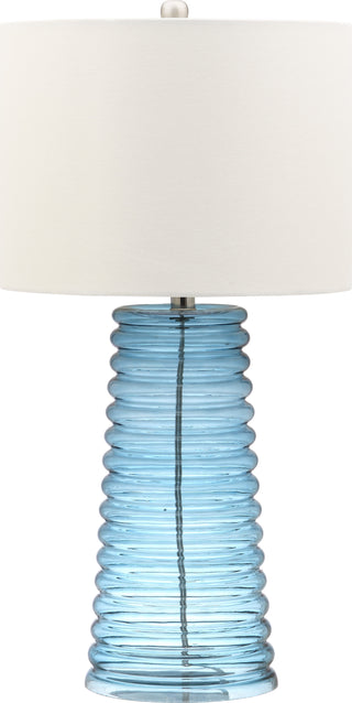 Safavieh Yantley 28-Inch H Table Lamp Blue Mirror 