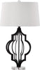 Safavieh Flint 30-Inch H Table Lamp Black/Clear Mirror 