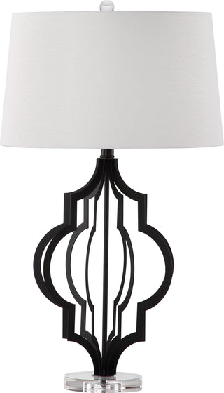 Safavieh Flint 30-Inch H Table Lamp Black/Clear Mirror 