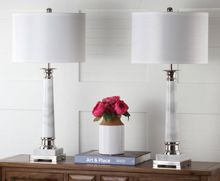 Safavieh Colleen 31-Inch H Table Lamp White Marble 