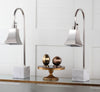 Safavieh Charley 26-Inch H Desk Lamp Nickel/White Marble 