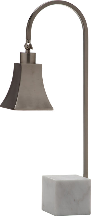 Safavieh Charley 26-Inch H Desk Lamp Nickel/White Marble Main