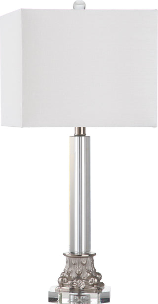 Safavieh Chena 27-Inch H Table Lamp Clear/Silver Mirror 