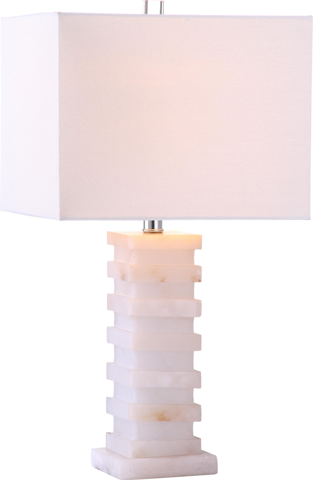 Safavieh Cinder 245-Inch H Table Lamp White Alabaster Mirror main image