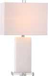Safavieh Martin 24-Inch H Table Lamp White Marble Mirror main image