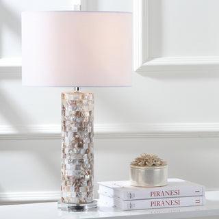 Safavieh Boise 275-Inch H Table Lamp Cream Mirror 