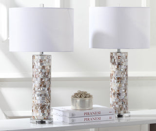 Safavieh Boise 275-Inch H Table Lamp Cream Mirror 