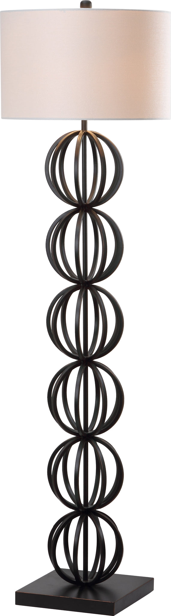 Safavieh Suzie 5825-Inch H Sphere Floor Lamp Black Mirror main image