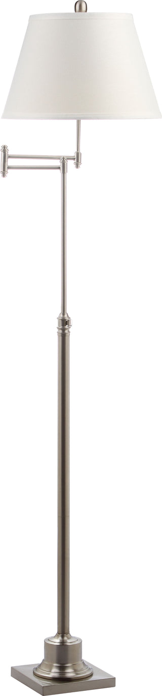 Safavieh Parker 685-INCH H Adjustable Swivel Floor Lamp Nickel Mirror 