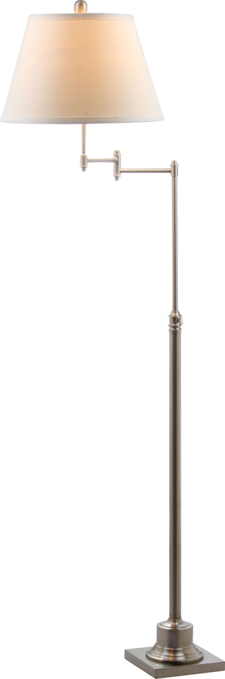 Safavieh Parker 685-INCH H Adjustable Swivel Floor Lamp Nickel Mirror main image