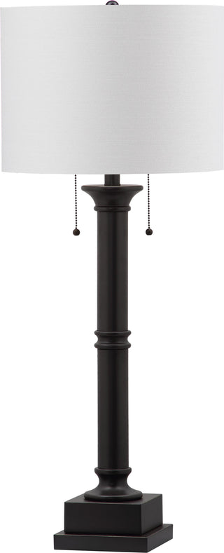 Safavieh Estilo 36-Inch H Column Table Lamp Silver Grey 