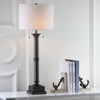 Safavieh Estilo 36-Inch H Column Table Lamp Silver Grey 