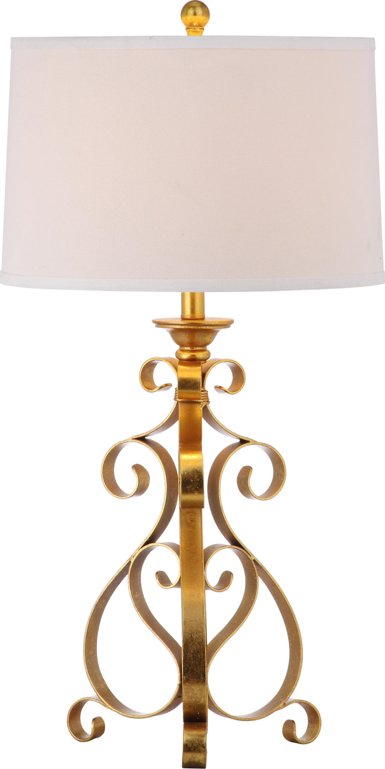 Safavieh Scroll 32-Inch H Sculpture Table Lamp Antique Gold Mirror main image