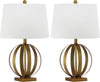 Safavieh Euginia 245-Inch H Sphere Table Lamp Gold Mirror 