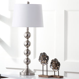 Safavieh Stacked 325-Inch H Gazing Ball Table Lamp Nickel Mirror 