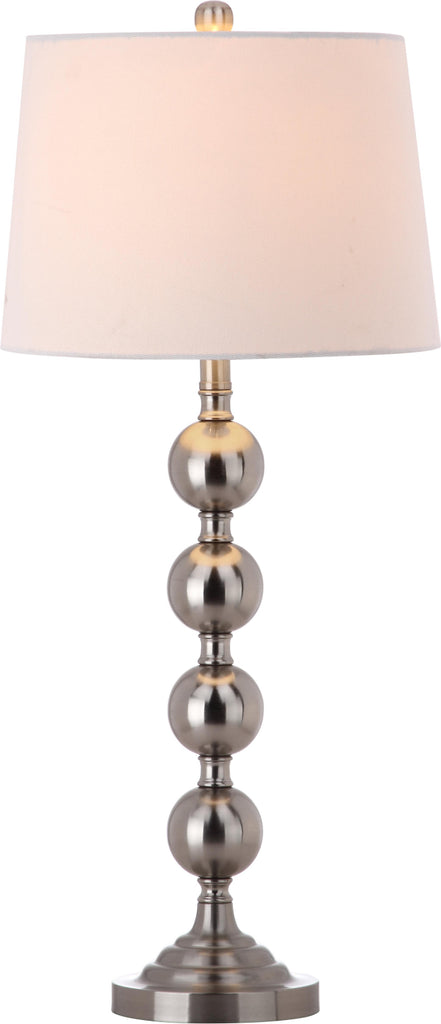 Safavieh Stacked 325-Inch H Gazing Ball Table Lamp Nickel Mirror main image