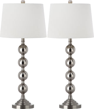 Safavieh Stacked 325-Inch H Gazing Ball Table Lamp Nickel Mirror 