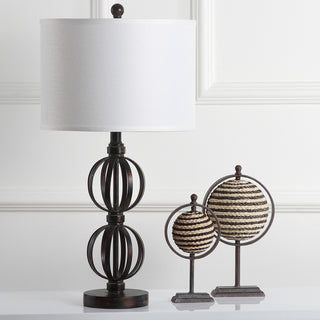 Safavieh Calista 2775-Inch H Double Sphere Table Lamp Oil-Rubbed Bronze Mirror 