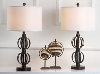 Safavieh Calista 2775-Inch H Double Sphere Table Lamp Oil-Rubbed Bronze Mirror 