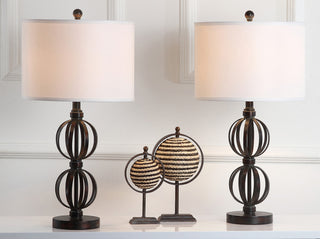 Safavieh Calista 2775-Inch H Double Sphere Table Lamp Oil-Rubbed Bronze Mirror 