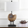 Safavieh Nautilus 28-Inch H Shell Table Lamp Light Brown Mirror 