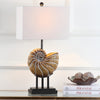 Safavieh Nautilus 28-Inch H Shell Table Lamp Light Brown Mirror 