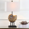 Safavieh Nautilus 28-Inch H Shell Table Lamp Light Brown Mirror 