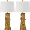 Safavieh Arcadia 285-Inch H Faux Bois Table Lamp Antique Gold Mirror 