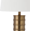 Safavieh Linus 285-Inch H Brass Column Table Lamp Gold Mirror 