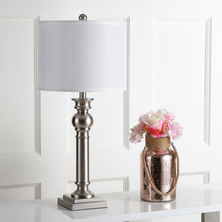 Safavieh Argos 2825-Inch H Column Table Lamp Nickel  Feature