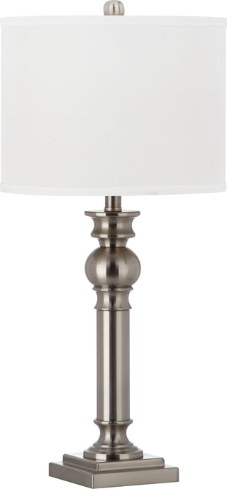 Safavieh Argos 2825-Inch H Column Table Lamp Nickel Mirror 