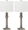 Safavieh Argos 2825-Inch H Column Table Lamp Nickel Mirror 