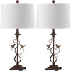 Safavieh Birdsong 28-Inch H Table Lamp Oil-Rubbed Bronze Mirror 