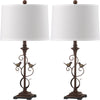 Safavieh Birdsong 28-Inch H Table Lamp Oil-Rubbed Bronze Mirror 