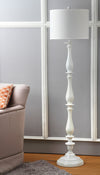 Safavieh Bessie 62-Inch H Candlestick Floor Lamp White Mirror 