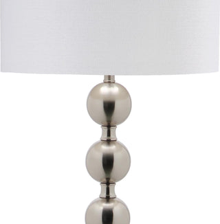 Safavieh Reflections 585-Inch H Stacked Ball Floor Lamp Nickel Mirror 