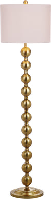 Safavieh Reflections 585-Inch H Stacked Ball Floor Lamp Brass 