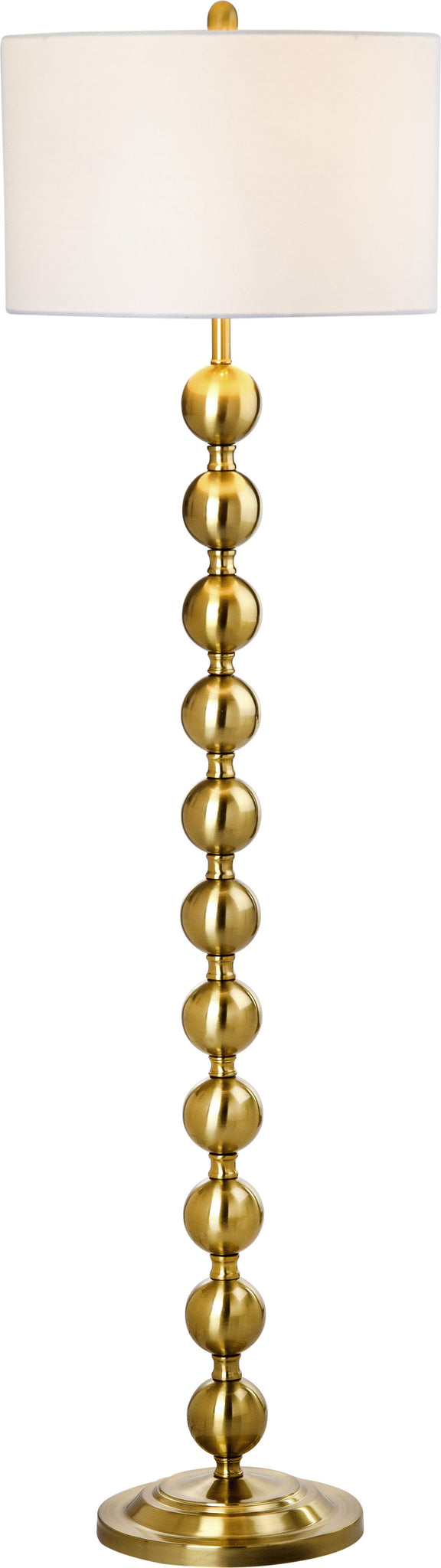Safavieh Reflections 585-Inch H Stacked Ball Floor Lamp Brass main image