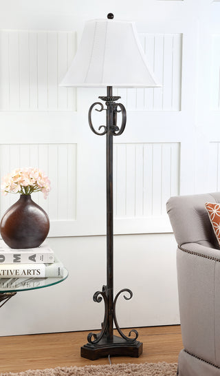 Safavieh Isabella 63-Inch H Floor Lamp Oil-Rubbed Bronze Mirror 