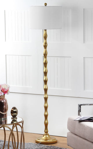 Safavieh Aurelia 635-Inch H Floor Lamp Antique Gold Mirror 