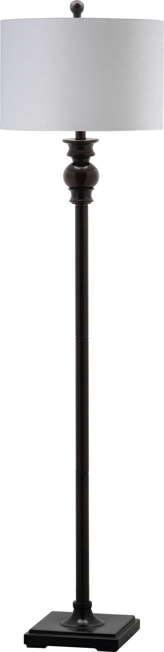 Safavieh Alphie 61-Inch H Floor Lamp Ebony Mirror 