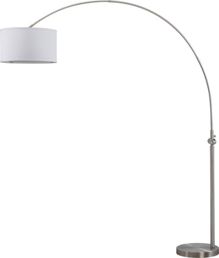 Safavieh Ascella 86-Inch H Arc Floor Lamp Nickel Mirror 