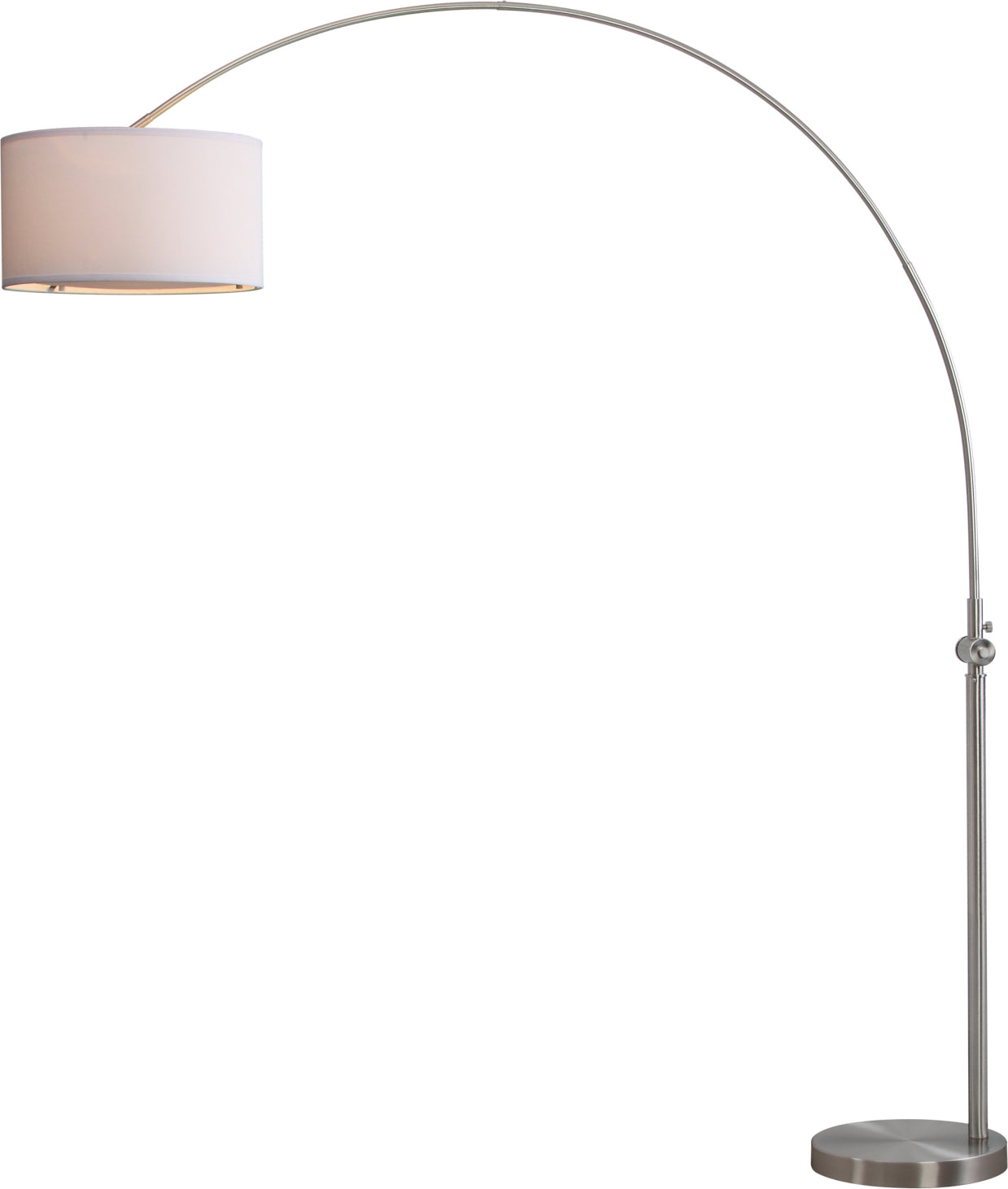 Safavieh Ascella 86-Inch H Arc Floor Lamp Nickel Mirror main image