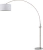 Safavieh Mira 84-Inch H Arc Floor Lamp Shine Nickel Mirror 