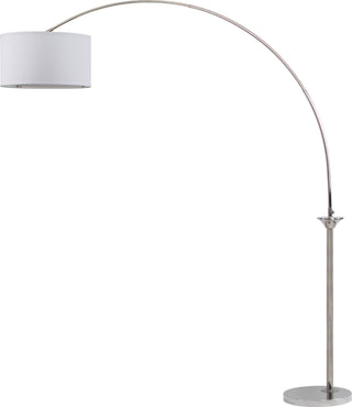 Safavieh Mira 84-Inch H Arc Floor Lamp Shine Nickel Mirror 