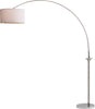 Safavieh Mira 84-Inch H Arc Floor Lamp Shine Nickel Mirror main image