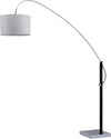 Safavieh Lyra 111 Inch H Adjustable Arc Floor Lamp Chrome/Black 