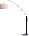Safavieh Lyra 111 Inch H Adjustable Arc Floor Lamp Chrome/Black main image