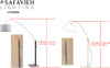 Safavieh Lyra 111 Inch H Adjustable Arc Floor Lamp Chrome/Black Main